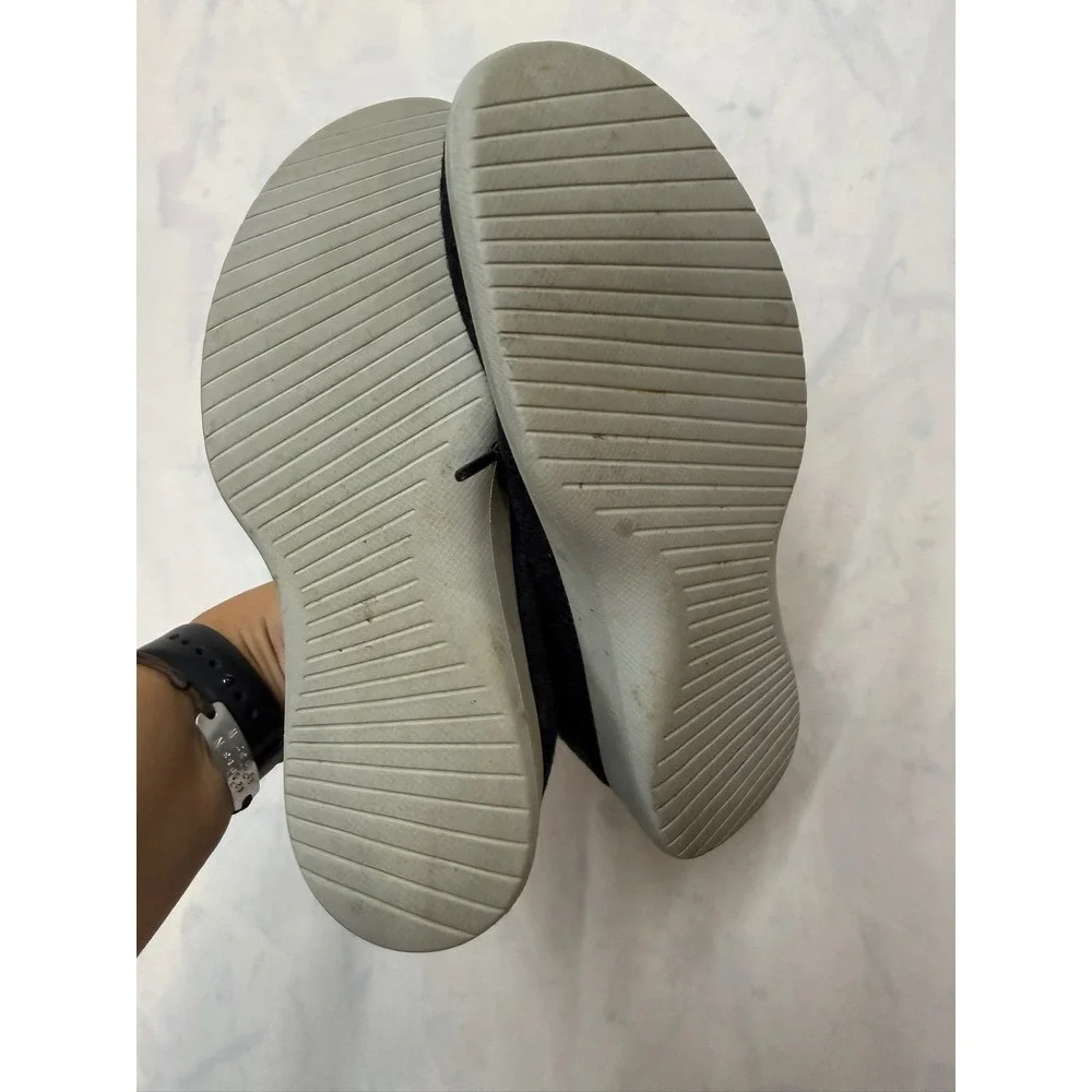 ALLBIRDS $110 Womens 9 Charcoal Gray Low Top Lace Up Wool Runners Sneakers #103